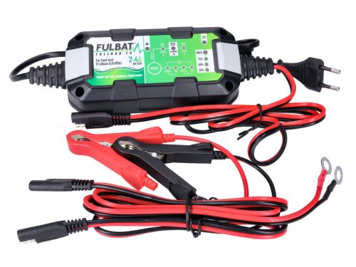 Akkumulátor töltő Fulbat Fulload F4 6V-12V ólom, MF, Gel, 4-80Ah akkumulátorokhoz