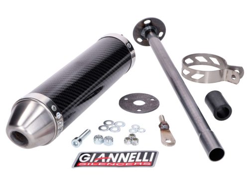 Giannelli Carbon hátsó hangtompító Derbi GPR 50 Nude, Racing 50, Aprilia RS 50 modellekhez