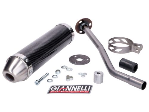 Giannelli Carbon hátsó hangtompító Derbi Senda R 50 99-09, DRD Edition 50 SM 03-07, Derbi Senda R 50 99-09, DRD Edition 50 SM 03-07, Derbi Senda R 50 99-09, DRD 50 SM 03-07