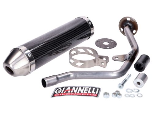Hátsó hangtompító Giannelli Carbon ABE-vel a Yamaha DT 50 R 2004, Malaguti XTM, XSM modellekhez
