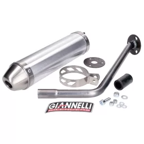   Hátsó hangtompító Giannelli alumínium Peugeot XP6 SM 50 2006-2007, Motorhispania Furia Max 50, Peugeot XP6 SM 50, Motorhispania Furia Max 50