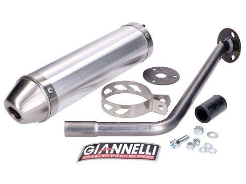 Hátsó hangtompító Giannelli alumínium Peugeot XP6 SM 50 2006-2007, Motorhispania Furia Max 50, Peugeot XP6 SM 50, Motorhispania Furia Max 50