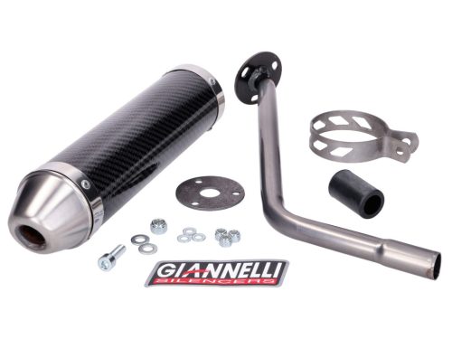 Hátsó hangtompító Giannelli Carbon Peugeot XP6 SM 50 2006-2007, Motorhispania Furia Max 50, Peugeot XP6 SM 50, Motorhispania Furia Max 50