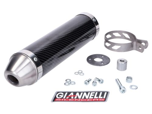 Hátsó hangtompító Giannelli Carbon Aprilia RX, SX 50 06-15, Derbi Senda 50 RX, SM X-Race, X-Treme 09-15, Derbi Senda 50 RX, SM X-Race, X-Treme 09-15