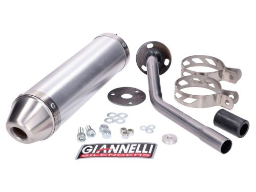 Hátsó hangtompító Giannelli alumínium Fantic motorhoz 50M, 50MR, 50E, 50ER, 50ES 2T 13-16, 50E, 50ER, 50ES 2T 13-16