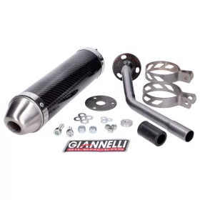   Hátsó hangtompító Giannelli Carbon Fantic motorhoz 50M, 50MR, 50E, 50ER, 50ES 2T 13-16