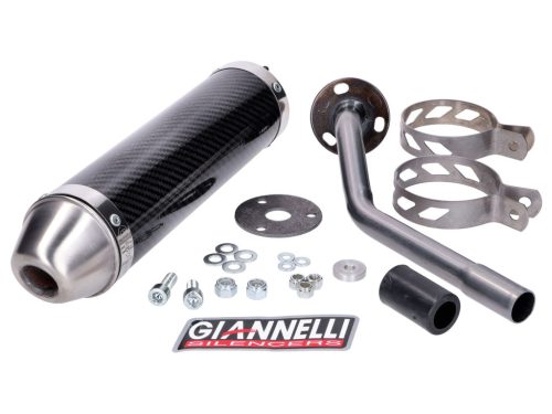 Hátsó hangtompító Giannelli Carbon Fantic motorhoz 50M, 50MR, 50E, 50ER, 50ES 2T 13-16