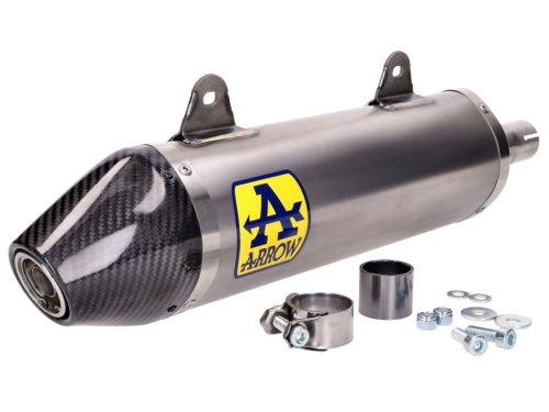 Kipufogórendszer Arrow Thunder az Aprilia SX125, UM DSR EX 125, Malaguti XSM, XTM 125 4T Euro4 2018-2019 modellekre