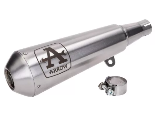 Kipufogórendszer Arrow Pro-Race rozsdamentes acél polírozva Brixton BX, Felsberg 125XC, Sunray Euro4 2019-.