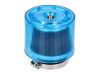 Air-System 38mm egyenes fém légszűrő kék védősapkával