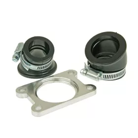   Racing 24/32mm szívócsonk két adapterrel - Minarelli AM, Generic, KSR-Moto, Keeway, Motobi, Ride, CPI, 1E40MA 1E40MB