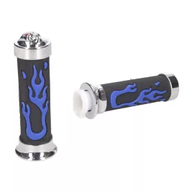 Láng mintás gumi markolat szett - kék