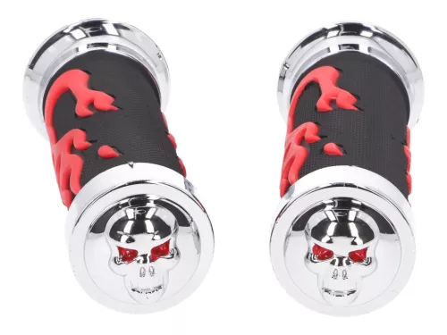 Láng mintás gumi markolat szett - piros