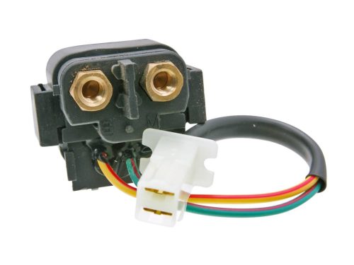 Önindító relé (szolenoid) - Yamaha Cygnus, Aerox 100, Majesty 125, Mbk Booster, Flame, Neos 100, Benelli K2 100