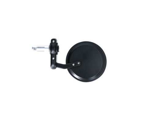 Kormányvég tükör készlet alumínium CNC fekete kerek