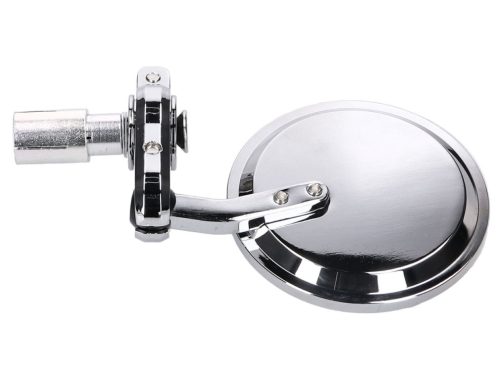 Kormányvégtükör készlet CNC krómozott kerek