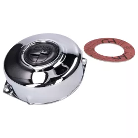   Alternátor burkolat / gyújtásburkolat krómozott, fekete Puch logóval Puch Maxi, X30 modellekhez