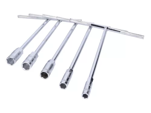 5 darab metrikus 8-14mm dugókulcs / T-csavarkulcs készlet 5 darab metrikus 8-14mm