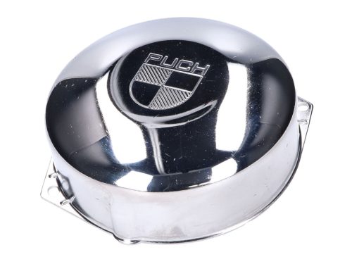 Alternátor burkolat / gyújtás burkolat krómozott Puch logóval Puch Maxi motorhoz
