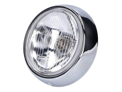 Fényszóró betét kerek 85mm / 109mm krómozott Puch MS, VS, MV, DS 1 (régi)