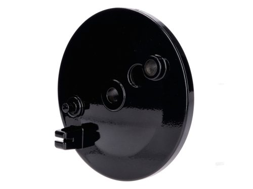 Féklemez hátsó fékhorgonylemez lyuk nélkül Féklámpa kapcsoló, fekete Simson S50, S51, S70, KR51, SR4-1 Spatz, SR4-2 Star, SR4-3 Sperber, SR4-4 Habicht számára
