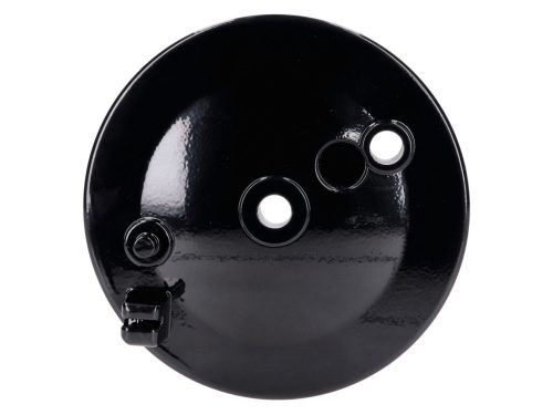 Féklemez hátsó fékhorgonylemez lyuk nélkül Féklámpa kapcsoló, fekete Simson S50, S51, S70, KR51, SR4-1 Spatz, SR4-2 Star, SR4-3 Sperber, SR4-4 Habicht számára