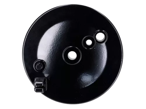 Féklemez fékhorgonylemez hátul, féklámpa kapcsolóval, fekete Simson S50, S51, S70, KR51, SR4-1 Spatz, SR4-2 Star, SR4-3 Sperber, SR4-4 Habicht, SR4-1 Spatz, SR4-2 Star, SR4-3 Sperber, SR4-4 Sperber, SR4-4 Habicht