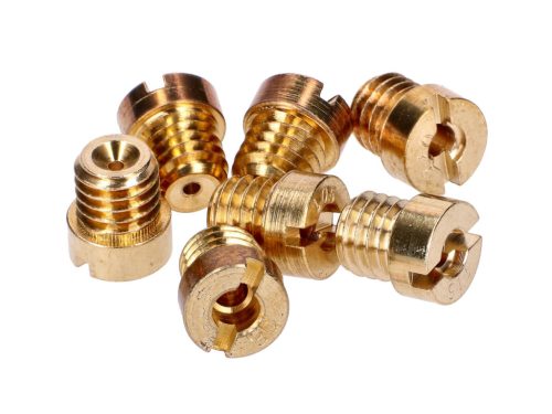 Karburátor főfúvókakészlet 7 db M5 85-115 BVF karburátorhoz Simson S51, S53, S70, S83, SR50, SR80, KR51/2, M531, M541, M741, KR51/2, M531, M541, S53, S53, S70, S83, SR50, SR80, KR51/2, M531, M541, M741