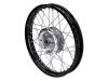 Tárcsás kerék 1,60 x 16 alumínium fekete Simson S50, S51, S53, S70, S83, KR51/1, KR51/2 Schwalbe, SR4-1 Spatz, SR4-2 Star, SR4-3 Sperber, SR4-4 Habicht motorokhoz