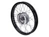 Tárcsás kerék 1,60 x 16 alumínium fekete Simson S50, S51, S53, S70, S83, KR51/1, KR51/2 Schwalbe, SR4-1 Spatz, SR4-2 Star, SR4-3 Sperber, SR4-4 Habicht motorokhoz