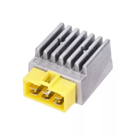   Szabályozó / egyenirányító villogó egységgel, sárga dugó Derbi Senda, GPR, Aprilia RX, SX 50, Gilera RCR számára