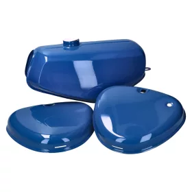   Üzemanyagtartály és oldalsó fedél készlet kék Simson S50, S51, S70 modellekhez