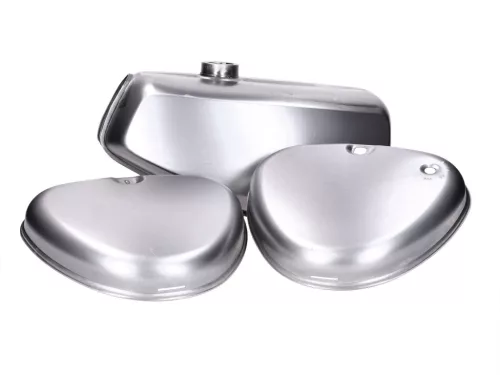 Üzemanyagtartály és oldalsó fedél készlet festetlen Simson S50, S51, S70 modellekhez