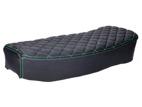 Ülőgarnitúra Schmitt rhombus steppelt, fekete / zöld Simson S50, S51, S70 számára