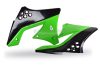 POLISPORT Hűtőburkolatok OEM Szín Zöld/Fekete Kawasaki KX250F