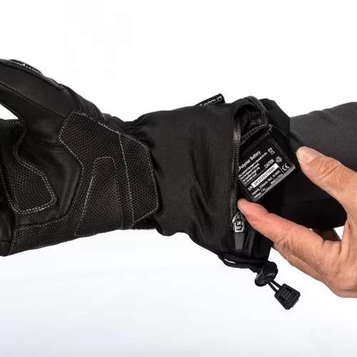 Rst paragon 6 fűthető vízálló kesztyű bőr/textil fekete méret l