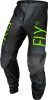 FLY RACING Kinetic Prodigy Ifjúsági Nadrág - Szén/Színű Zöld/Igaz Kék