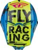 FLY RACING Kinetic Scan Ifjúsági Sisak - Kék/Magas Láthatóságú-Rózsaszín