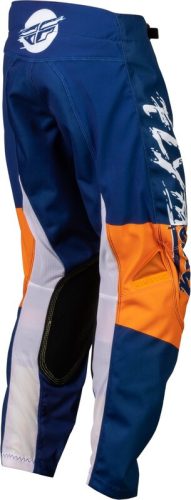 FLY RACING Ifjúsági Kinetic Khaos Nadrág Fehér/Tengerészkék/Narancs