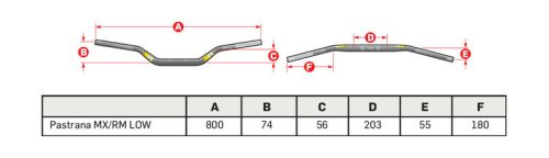 PRO TAPER Evo Pastrana MX/RM alacsony kormány