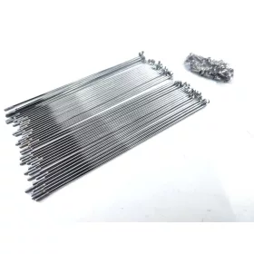   36 db 183 mm hosszú, 2,6 mm átmérőjű küllő 5 mm-es külső átmérőjű nippellel Hercules K 50 Sprint, MK 1, 2-höz