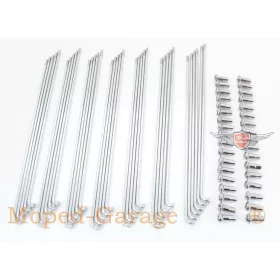 220 mm-es krómozott küllőkészlet mopedhez, robogóhoz