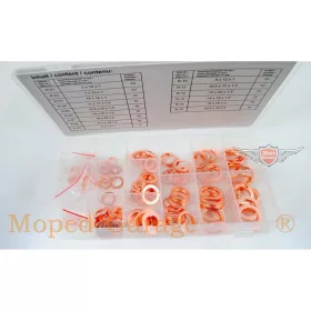 150 darabos réz tömítőgyűrű készlet