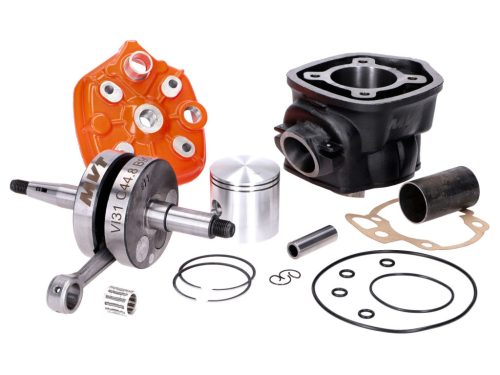 Nagy furatú hengerszett MVT Iron Max 45mm löketű főtengellyel KB=13mm 90ccm Minarelli AM6-hoz