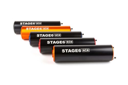 Csendesítő dob Stage6 50 - 80cc jobb oldali piros / fekete