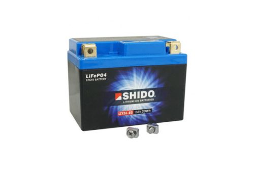 Akkumulátor Shido 12V 1,6 Ah LTX5L-BS Lítium-ion használatra kész