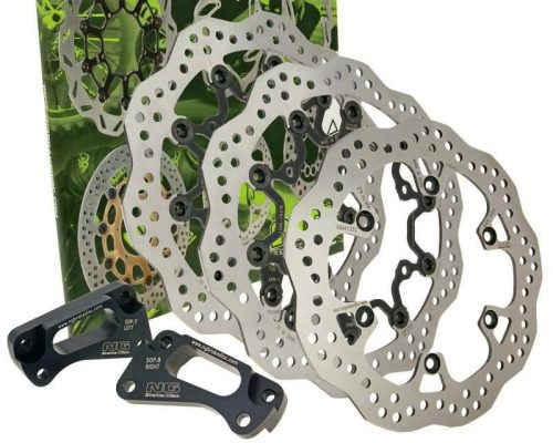 NG Brake Wavy túlméretes hullámos féktárcsa szett - Yamaha T-Max 500 (-2011) (első + hátsó)
