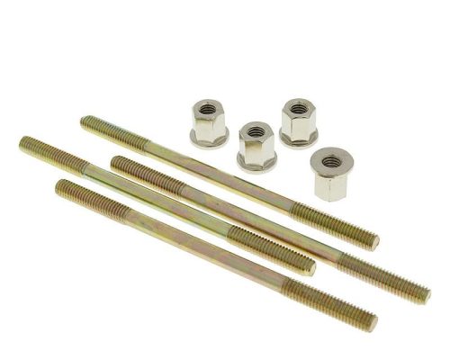 Henger csavar szett Naraku, csomagban anya M6 menetes 110mm teljes hosszú - 4 darab mindegyikből