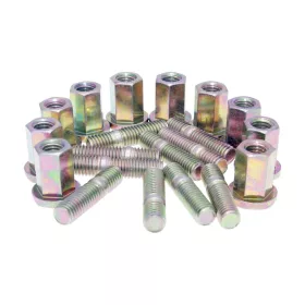   Kipufogó tőcsavar csavar szett Naraku M8 menetes, csomagban anya (20mm hosszú) - 10 darab mindegyikből