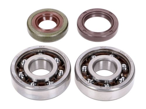 Naraku SKF, FKM Premium C4 poliamid csapágykészlet a Minarelli AM6-hez, Naraku SKF, FKM Premium C4 poliamid